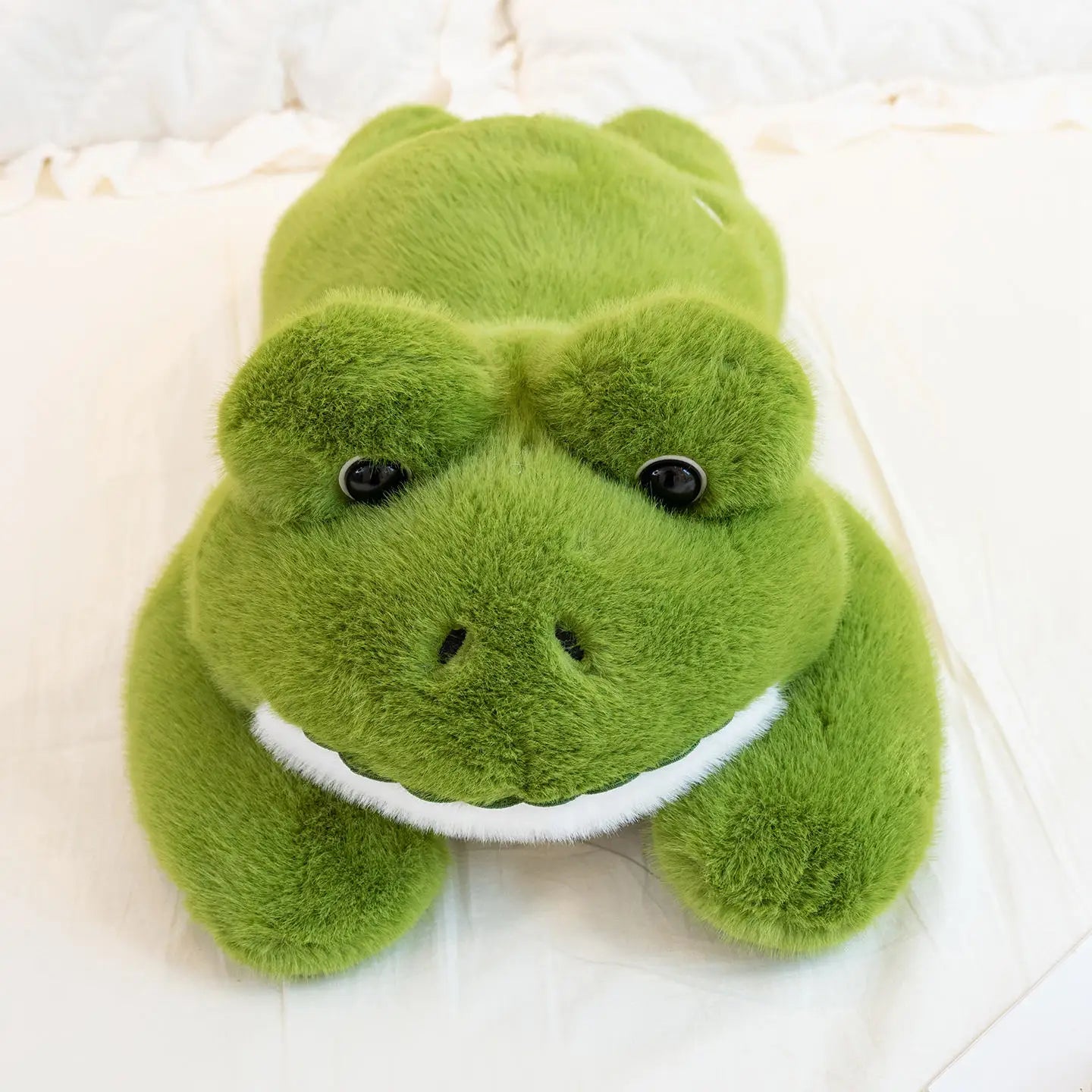 Hot Simulation Giant Frog Plush Toy Stuffed Animals Plushies Green Lying Frogs Throw Pillow Cushion Home Deco For Kids Gift
