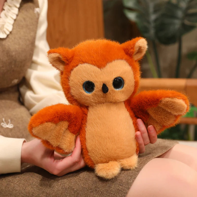 1pc Lifelike Owl Plush Toy Simulation Macaw Doll Cartoon Stuffed Bird Animal Plush Doll Birthday Gift For Kids Home Decoration