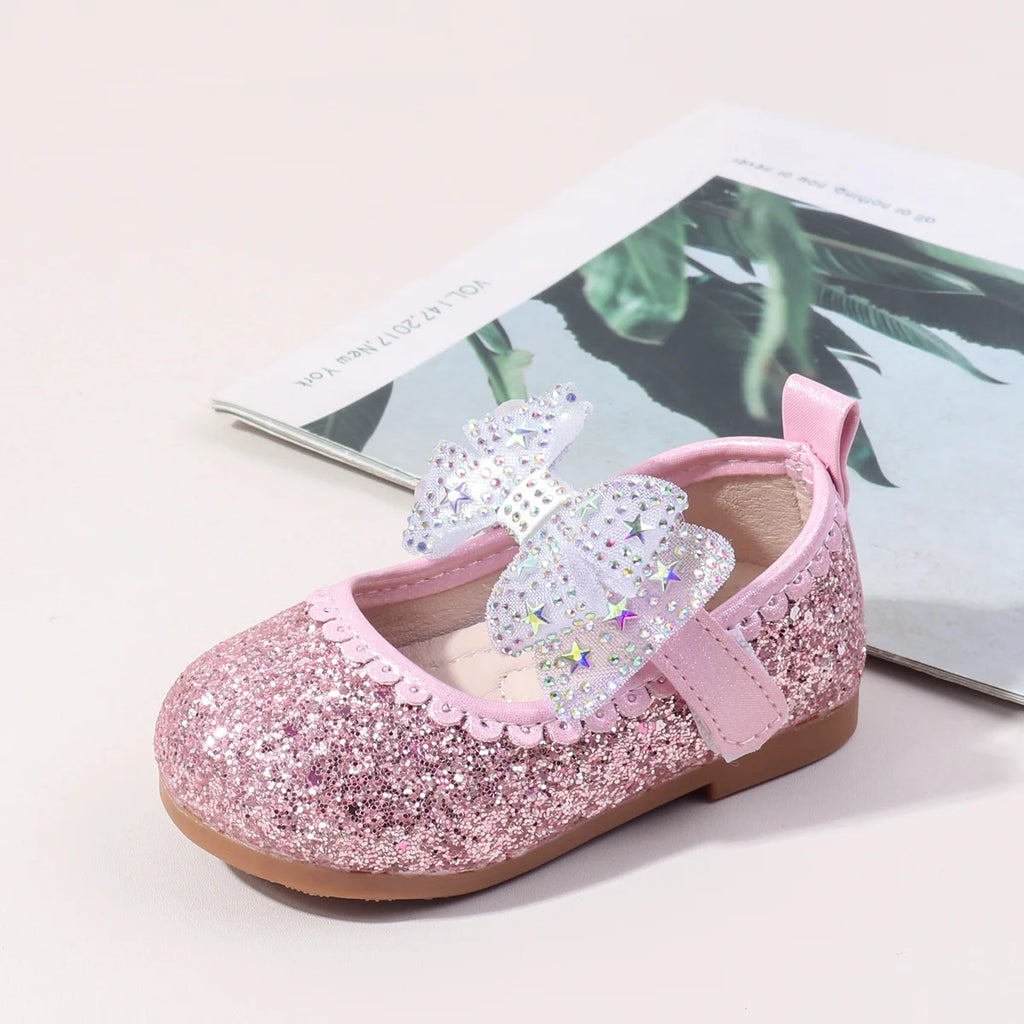 2025 New Summer Autumn Baby Girls First Walking Toddler Shoes Fashion Sequins Baby Girl Sandals For 0-3Y Kids Princess Shoes