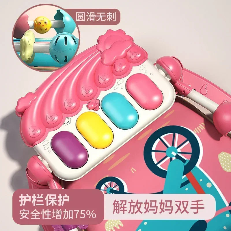 New Baby Activity Gym Music Rack Play Mat Kid Rug Puzzle Carpet Piano Keyboard Infant Playmat Crawling Game Pad Baby Toy Gift