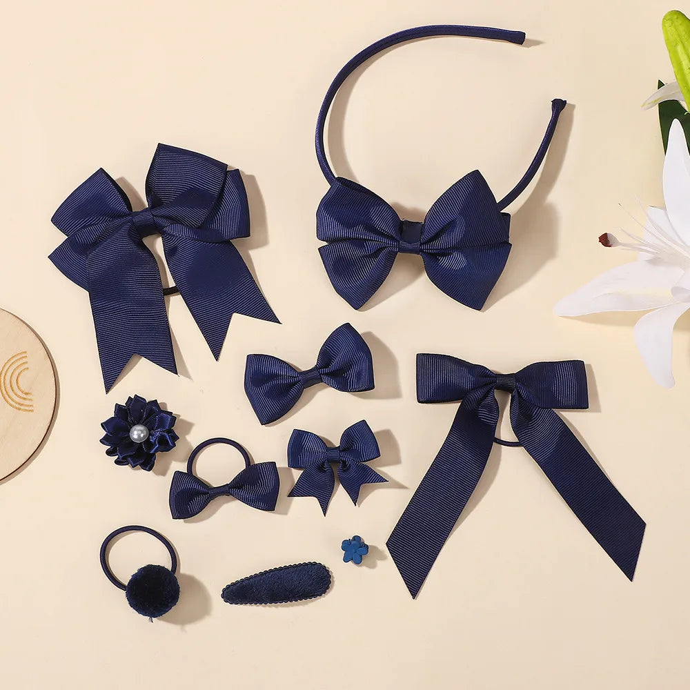 25pcs/set Hair Bows Headbands Hair Clip Hair Ties for Kids Girls Princess Cute Bowknot Hairbands Headwear Hair Accessories Set