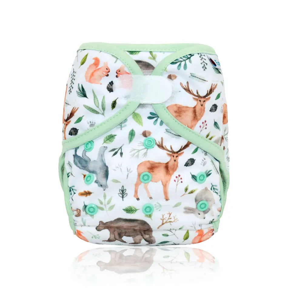 EezKoala Eco-friendly Cloth Diaper Cover Baby Washable Diaper Waterproof Baby Nappy Reusable Adjustable Pocket Diaper Hook&Loop