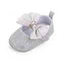 Spring Autumn Beautiful Baby Girl Princess Shoes Soft Soled Butterfly Bowknot Fashion Design Solid Newborn Prewalker Shoes D2677