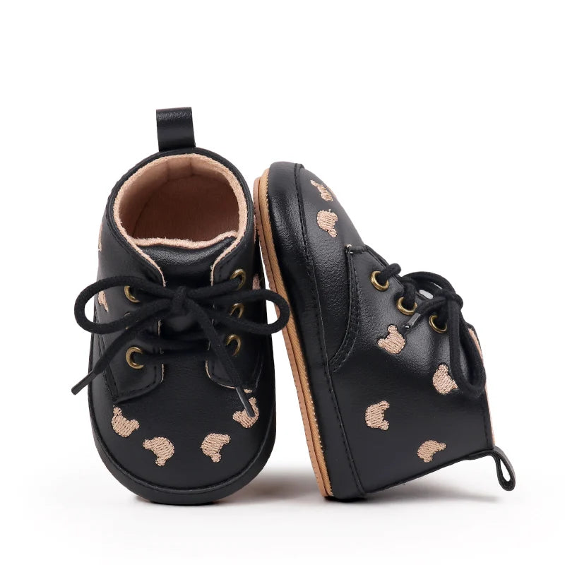 2025 Cartoon Embroidery Baby Girl Boy Fashion Non-slip Shoes Spring Autumn High Quality Newborn Infant Toddler Casual Shoes