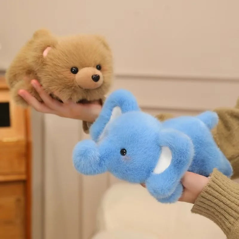 Companion Latest Lying Rabbit Red Panda Baby Elephant Doll Kawaii Stuffed Plush Toy Cartoon Anime Cute Pillow Kids Birthday Gift