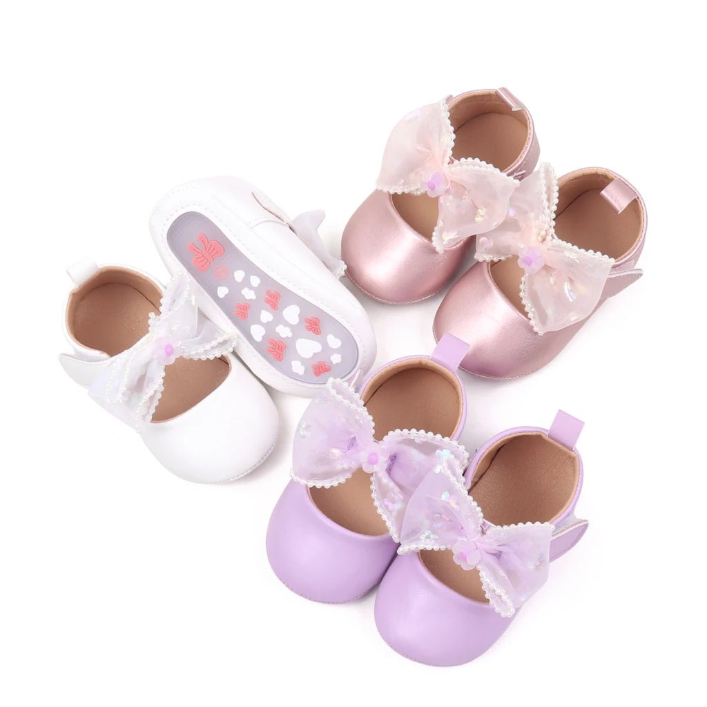 Spring Early Season New Style Rubber-Soled Anti-Slip Girls' Low-Top Toddler Shoes Stylish And Simple Front-Facing Shoes