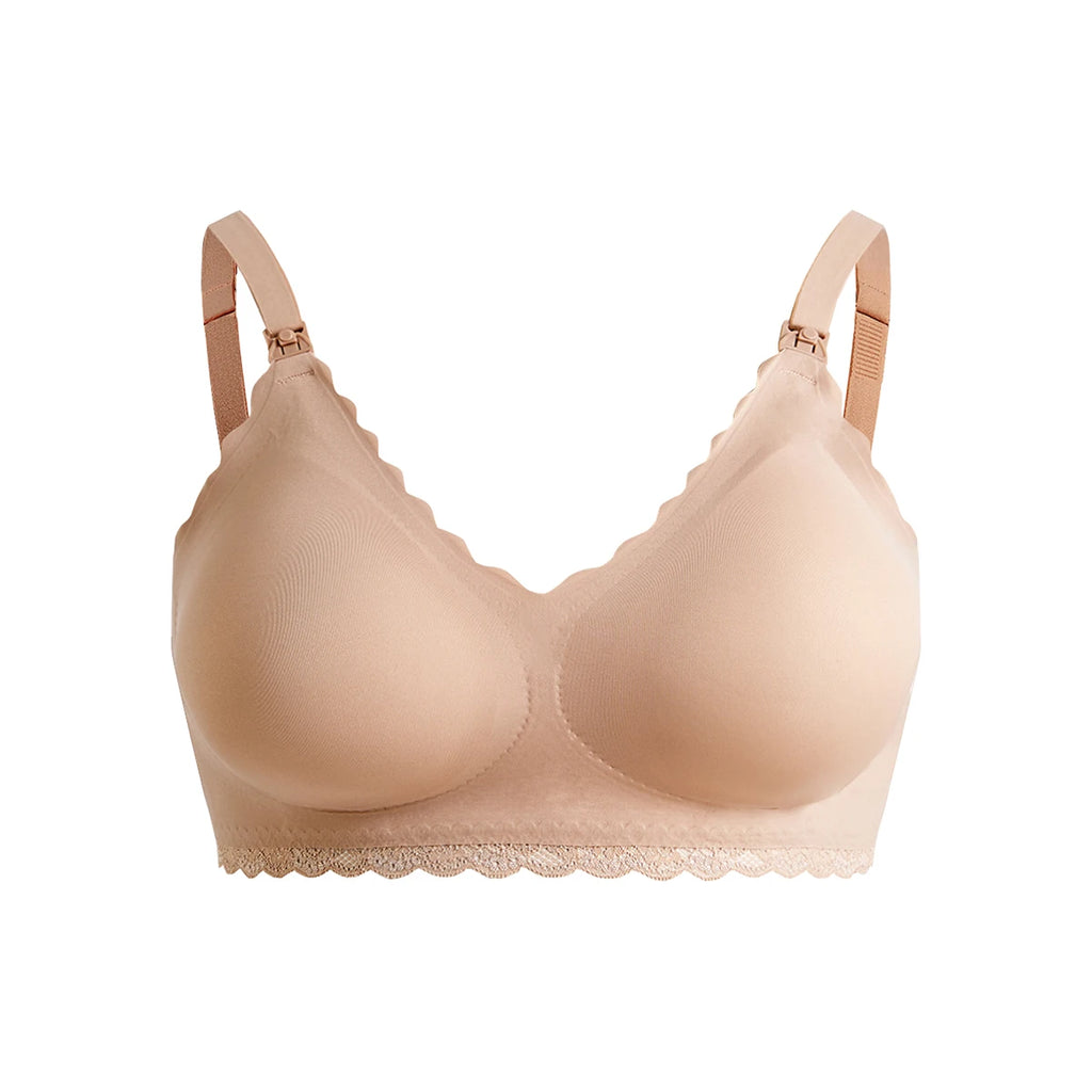 Large Size Pregnant Women Without Bra Nursing Underwear, Comfortable And Soft, Can Install Breast Pump, No Steel Ring Underwear