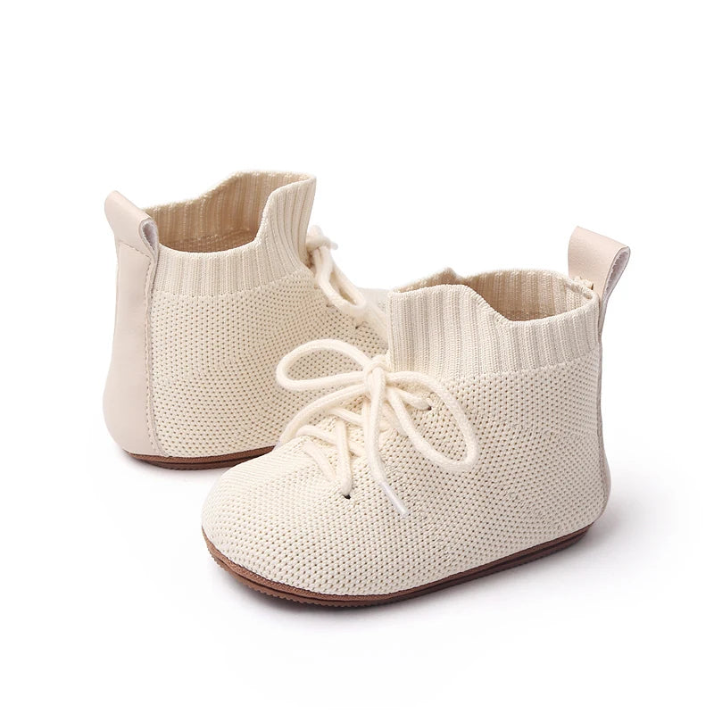 2025 Boys And Girls' 0-1 Years Old High-Top Casual Anti-Slip Softness Toddler Shoes For Sports Activities Baby Shoes