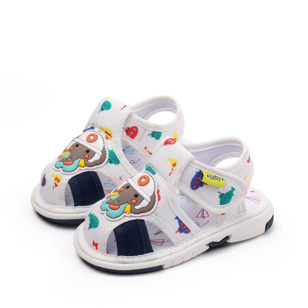 2025 Hot Summer New Design and High Quality Baby Boys And Girls First Walking Indoor Outdoor Toddler Shoes With Squeaky