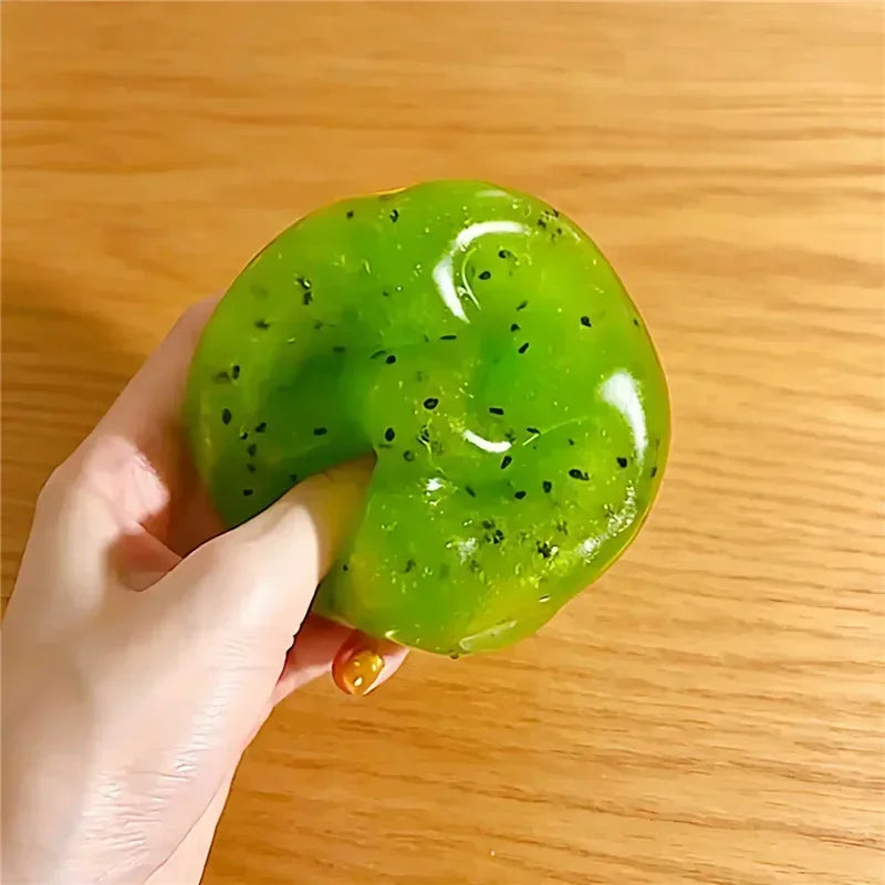 Kiwi Watermelon Ice Sand Ball Squishy Squeeze Fidget Toy Vaseline Stress Relief Noise ASMR Sensory Toy For ADHD Autistic Gift