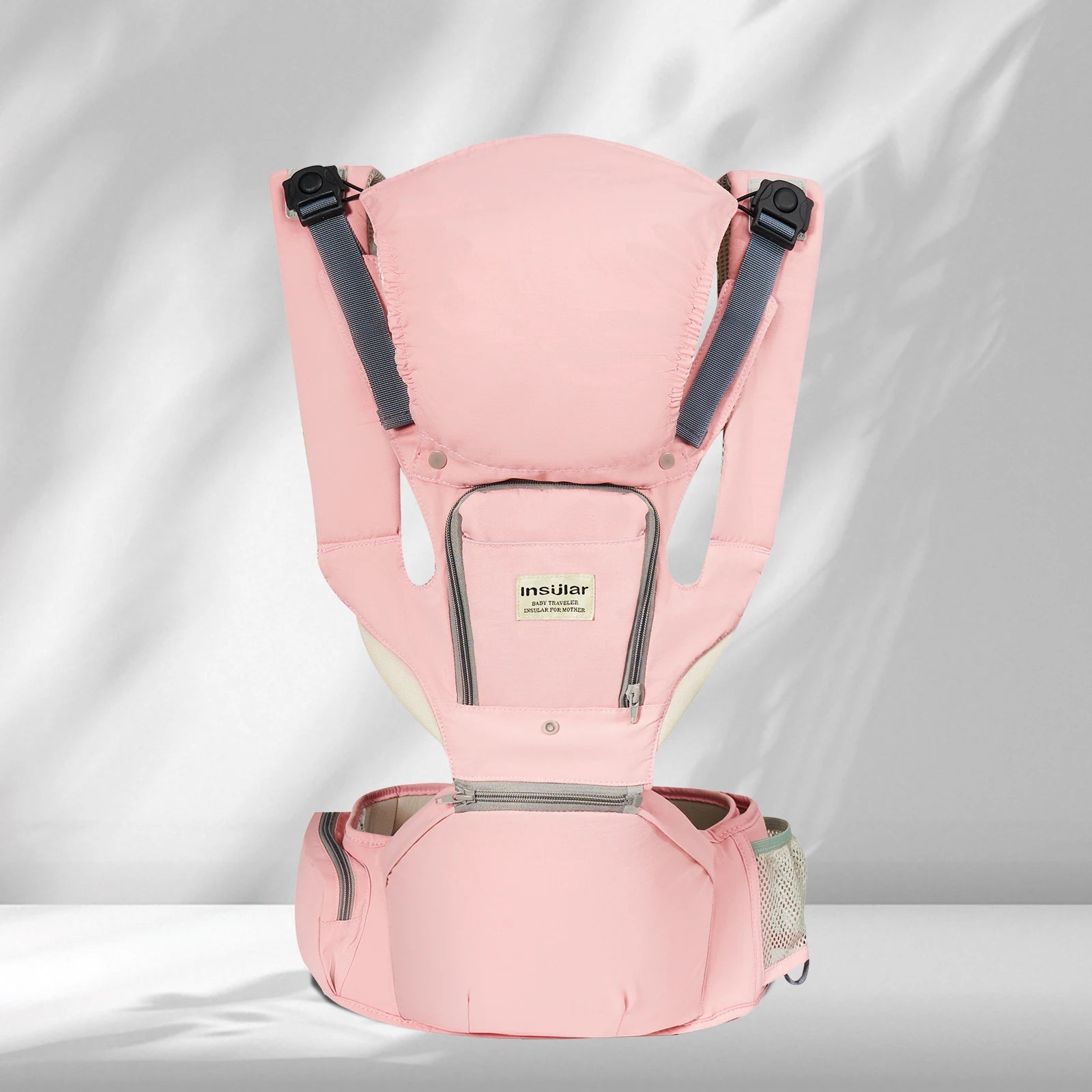 INSULAR Breathable Baby Carrier With Hip Seat Front Hold Portable Multifunctional 0-2Y