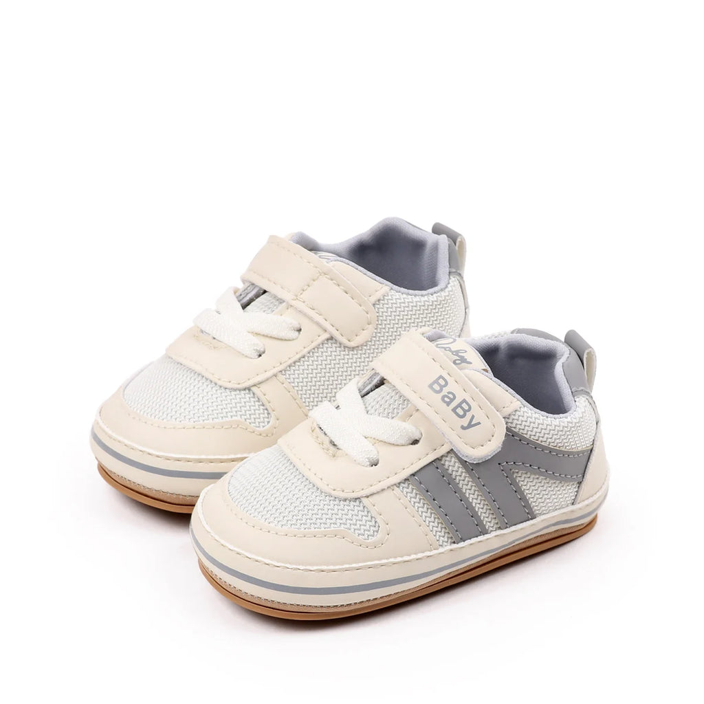 Spring And Autumn Baby Boys And Girls Sports Style Toddler Shoes High Quality PU Leather And Comfortable TPR Sole For 0-18M