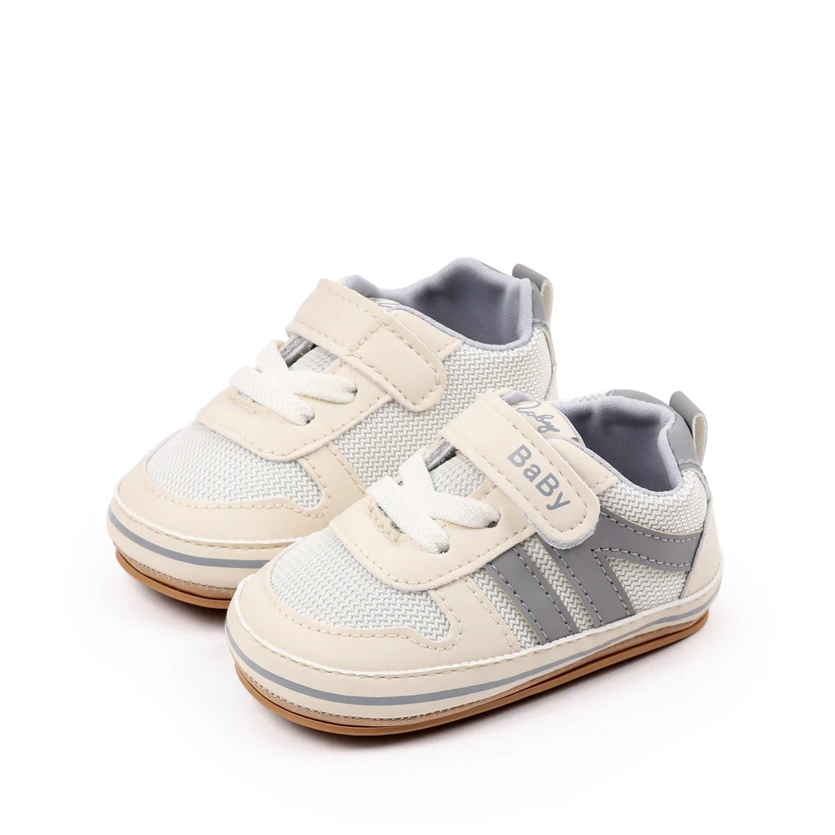Spring And Autumn Baby Boys And Girls Sports Style Toddler Shoes High Quality PU Leather And Comfortable TPR Sole For 0-18M