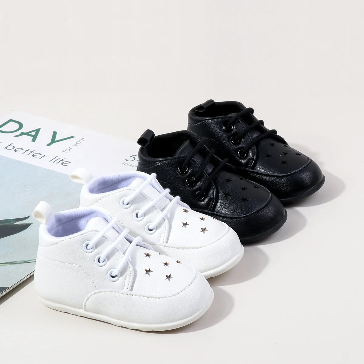 Baby Retro Leather Shoes Boy Girl Shoes Toddler Rubber Sole Anti-slip First Walkers Newborn Infant Moccasins Baby Crib Shoes