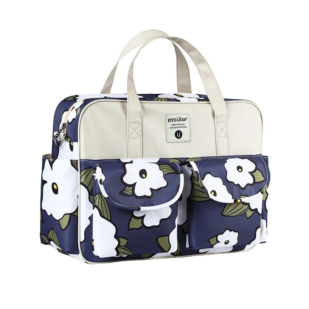 Insular Diaper Bag lc01 Large Capacity Travel Shoulder Bag Waterproof Nappy Bag Portable Stroller Bag for Baby Care