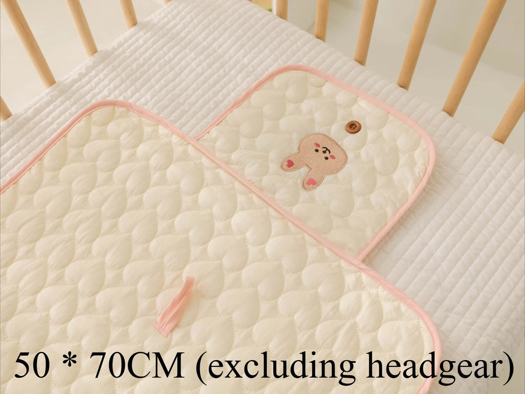 Korean ins baby portable urine pad bag multi-functional cute embroidery diaper changing diaper pad diaper changing pad