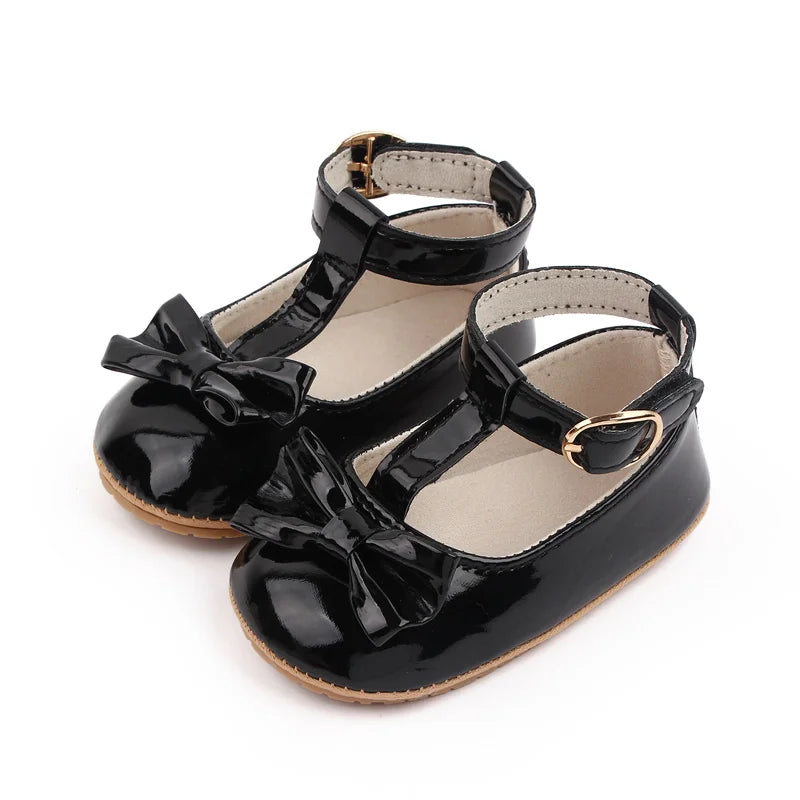 Summer Baby Girl Pre-walking Toddler Shoes With High Quality PU Leather And TPR Sole For 0-18M Baby Girls Princess Shoes