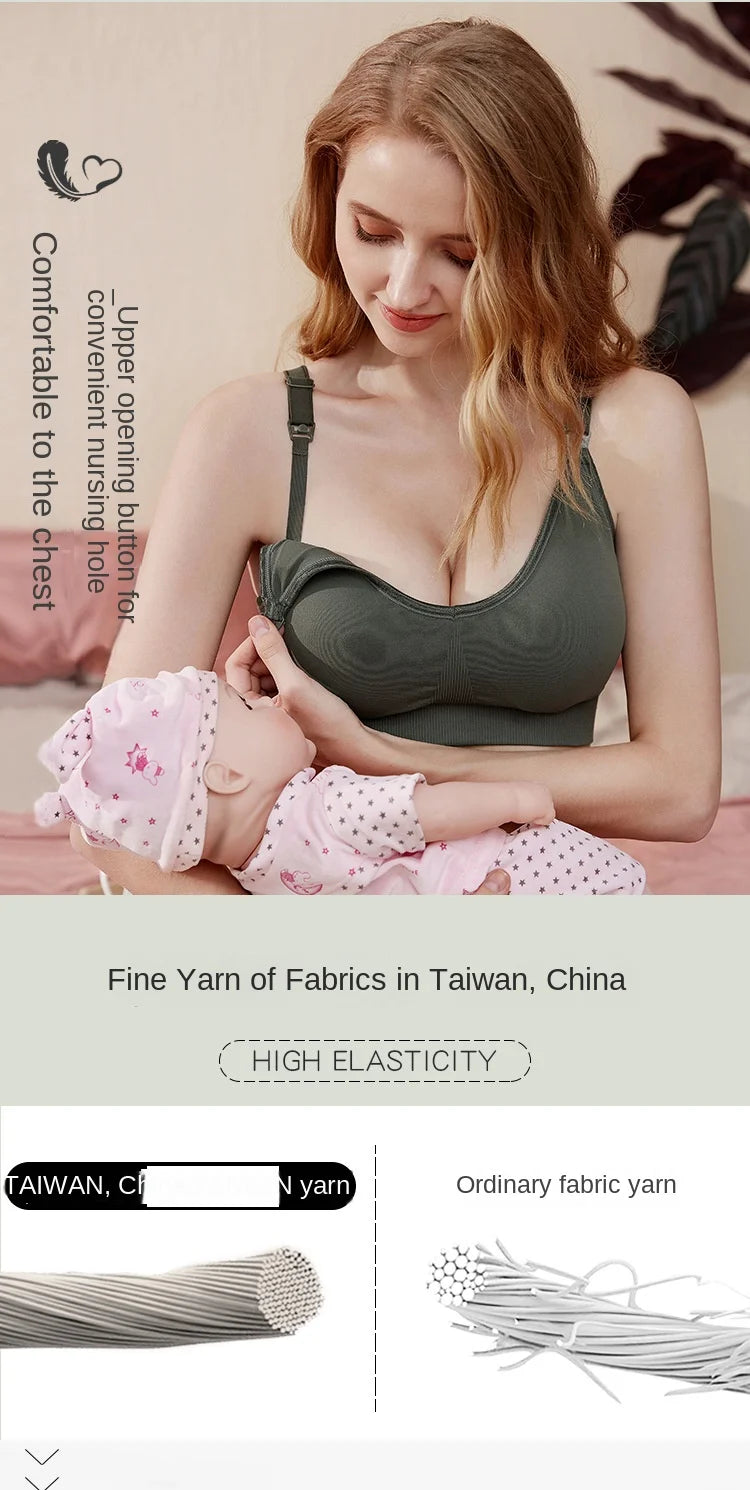 1pc Maternity Nursing Bras Solid Premama Breastfeeding Pregnant Women Pregnancy Underwear Breast Feeding Bra Clothing Lactancias