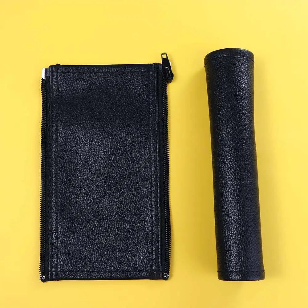 Handle Cover Antifouling Zipper Baby Car Cart Cover Stroller Handle Cover PU Leather Handle Covers Pushchair Armrest Protector