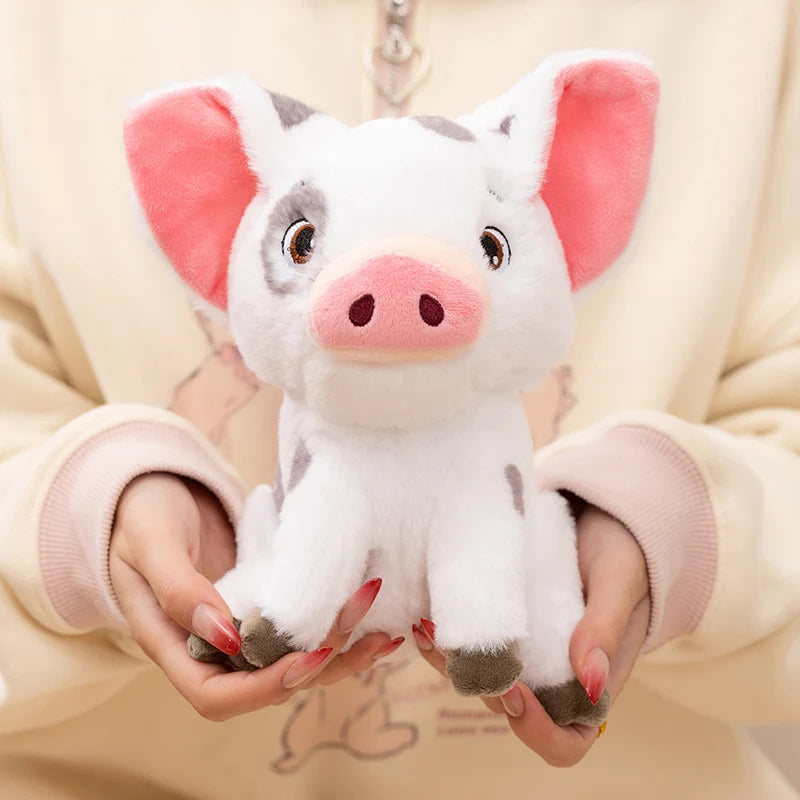 Kawaii Moana Pig Rooster Plush Toy Anime Pig Princess Chicken Stuffed Animals Accompany Sleep Toy Home Decor Kids Birthday Gifts