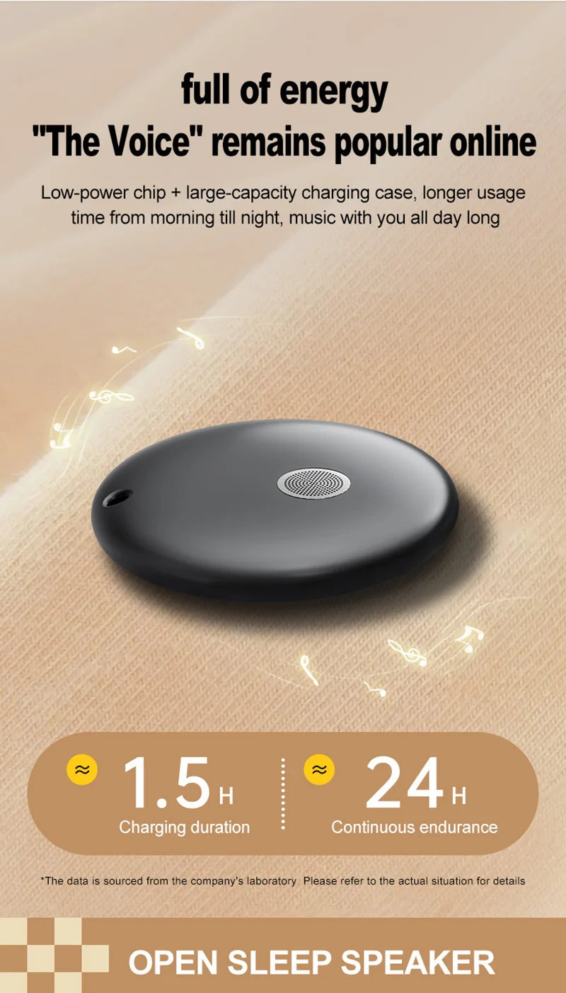 Lenovo Mini Portable Bedside Sleep Speaker With High-definition Sound Quality White Noise Intelligent Pillow Under Speaker