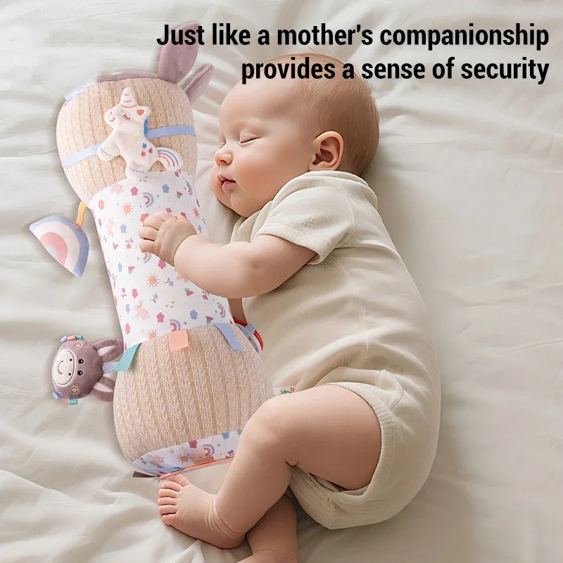 Double-Sided Tummy Time Pillow Baby Sensory Toys Soft Cushion for 0-18 Months Newborn Infant Crawling Training Montessori Gifts
