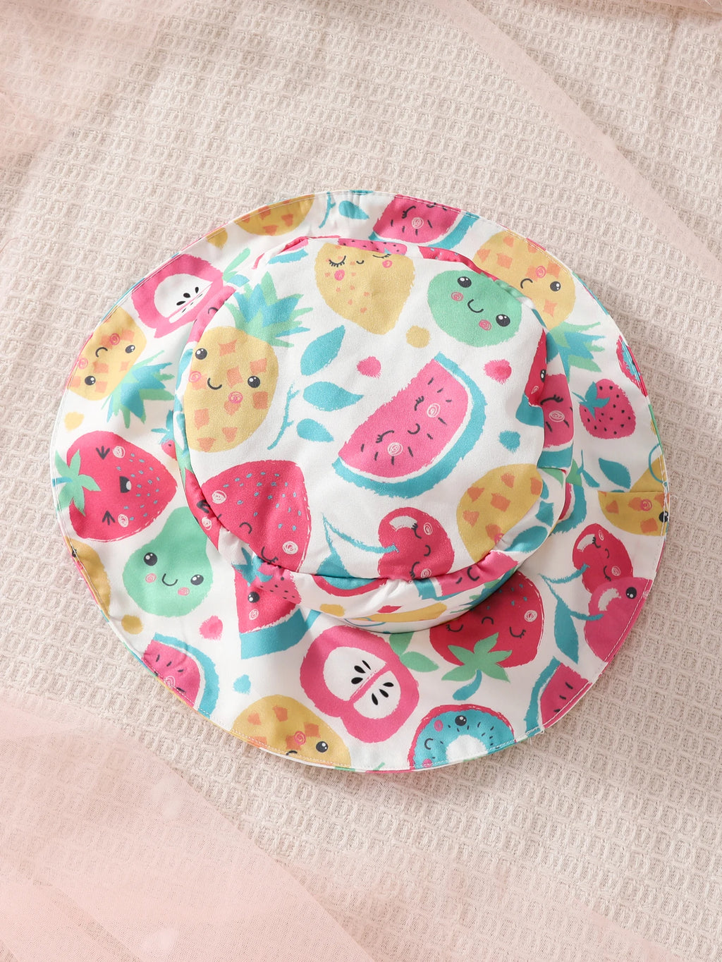 Baby girl Summer Dress Colorful Fruit Pattern Casual Dress+Hat 2Pcs/set suitable for Cute Female Babies aged 0-24 Months