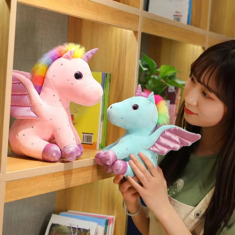 Cute Angel Unicorn Plush Toy Pillow Soft Fill Home Decoration Girl's Birthday Holiday Gift
