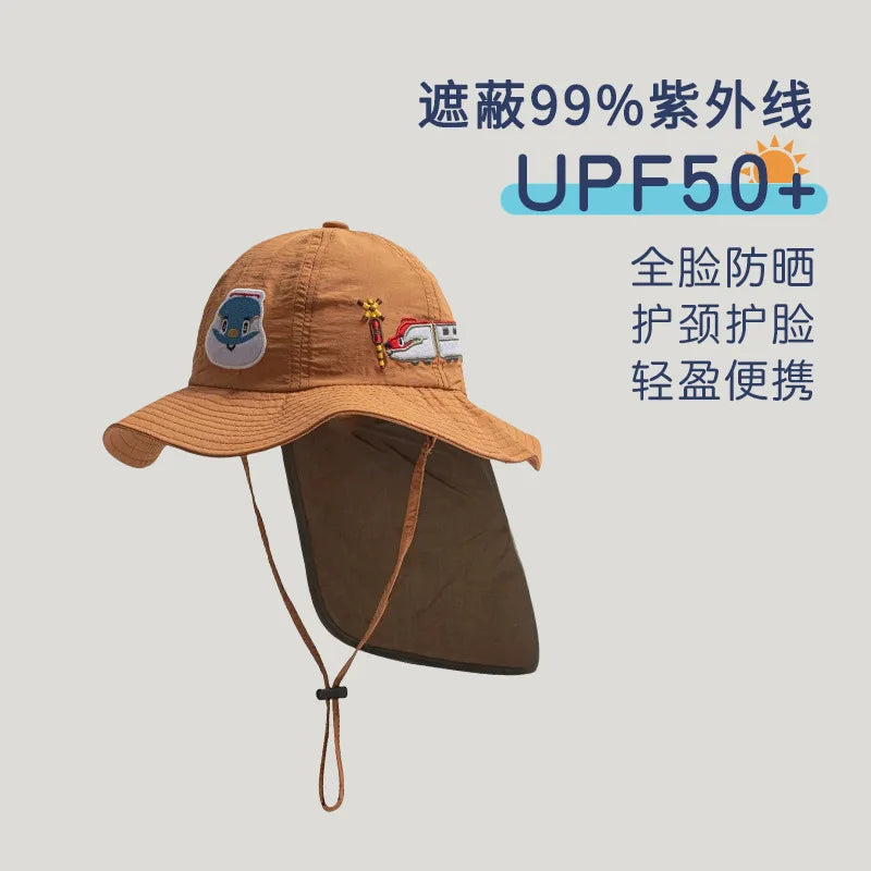 SunGuard Kids Quick Dry Sun Protection Hat Model SgHat01 For Summer Beach Boys And Girls