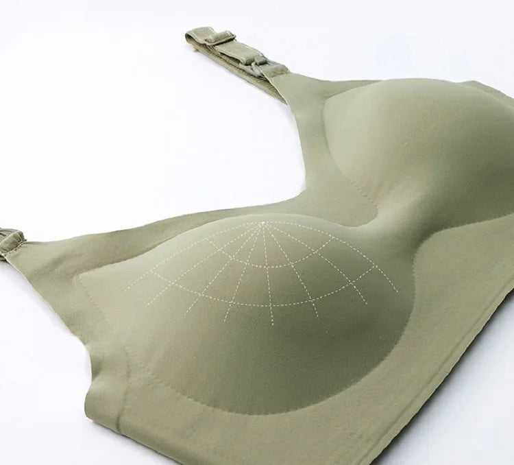 Ultra Thin Laser Cutting Ladies Feeding Bra Removable Padded Breastfeeding Bras Plus Size Push Up Maternity Nursing Bra