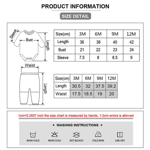 2 Piece Baby Unisex Clothing Set 100 Percent Cotton Bodysuit And Pants Newborn Outfits