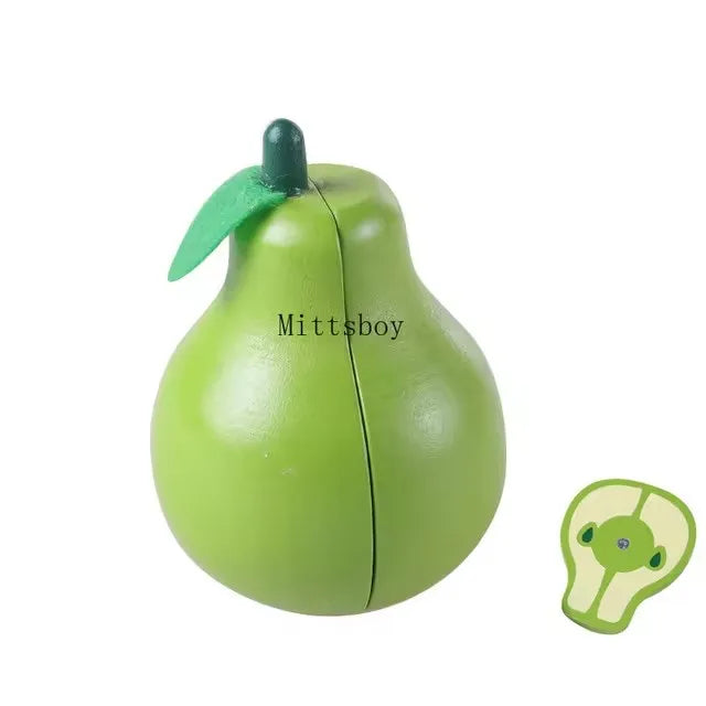 Sesele Magnetic Montessori Fruit Toy Set Model SFL01 Wooden Educational Toy With Lemon Grape Apple Durian