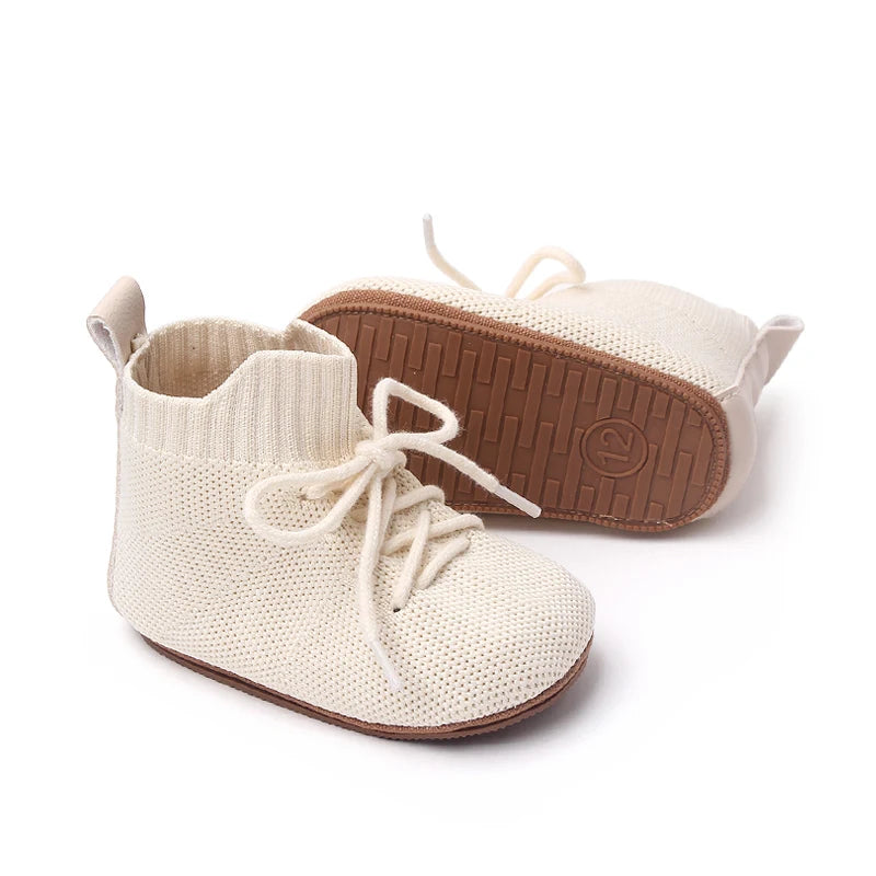 2025 Boys And Girls' 0-1 Years Old High-Top Casual Anti-Slip Softness Toddler Shoes For Sports Activities Baby Shoes