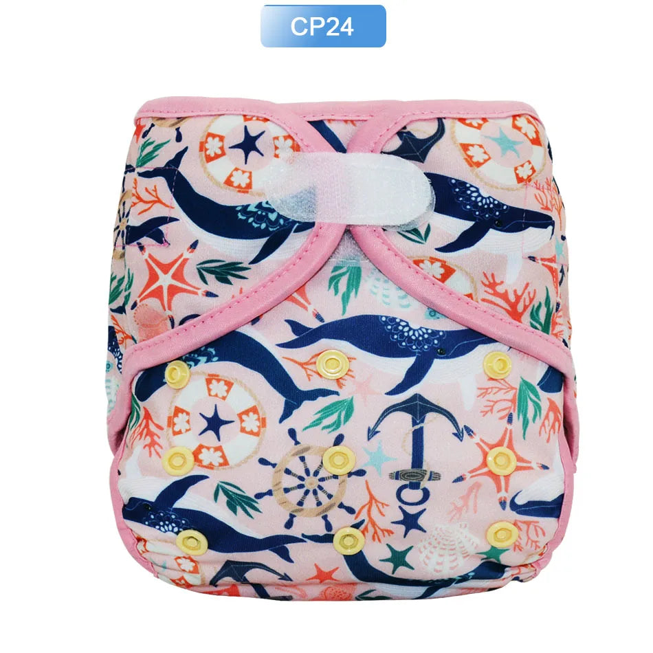 EezKoala Eco-friendly Cloth Diaper Cover Baby Washable Diaper Waterproof Baby Nappy Reusable Adjustable Pocket Diaper Hook&Loop