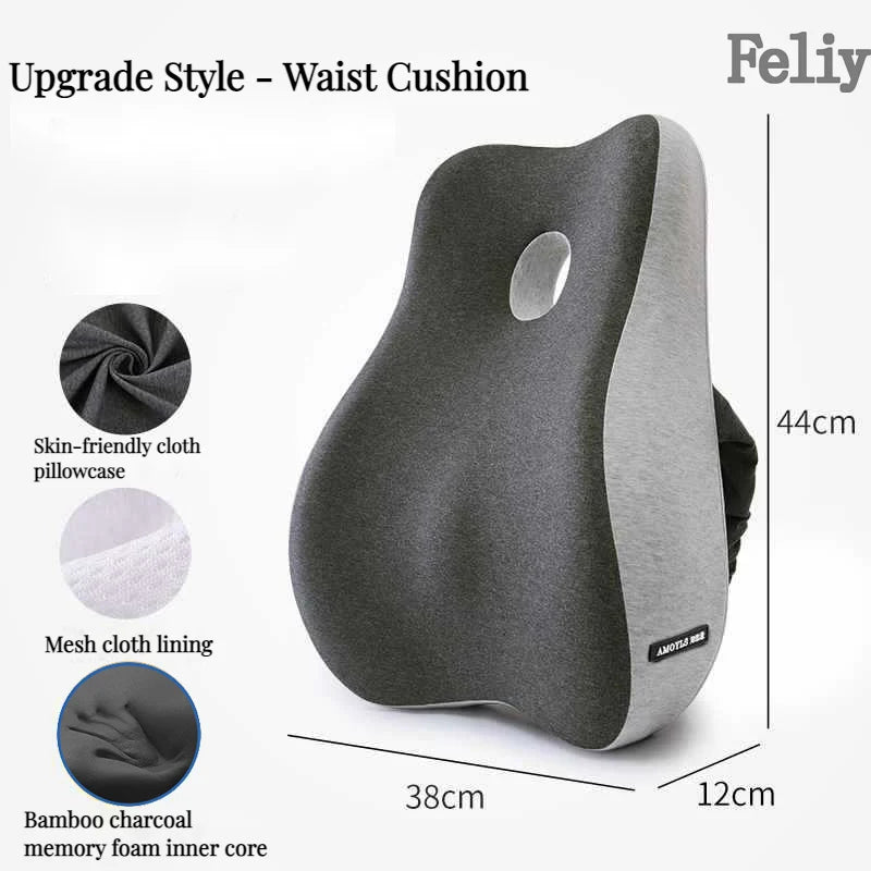 ComfiLife Memory Foam Office Chair Cushion Back Support Lumbar Pillow Model CSM01