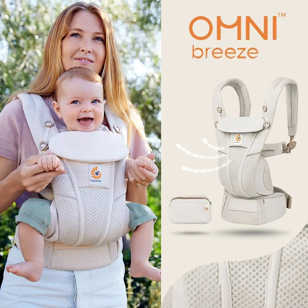 Ergobaby All-Round Carrier Breathable Mesh With Enhanced Lumbar Support 7-45 Lbs