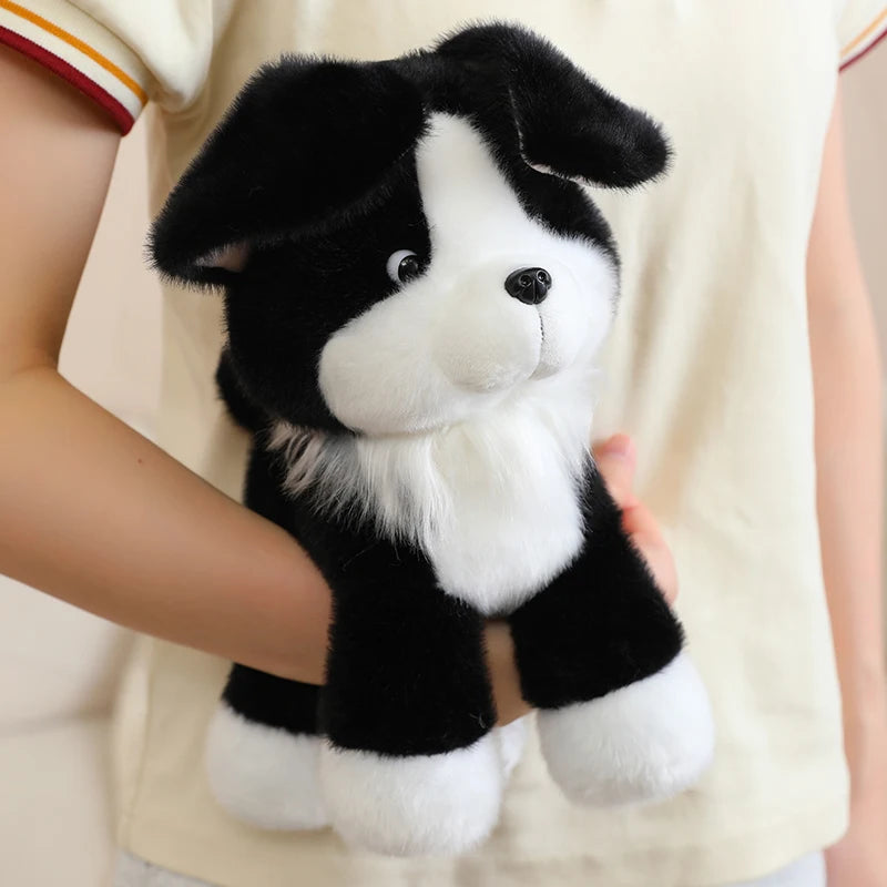 25cm High Quality Lifelike Pet Dog Plush Toys Stuffed Handmade Schnauzer Husky Golden Retriever Doll Soft Hugging Puppy Doll