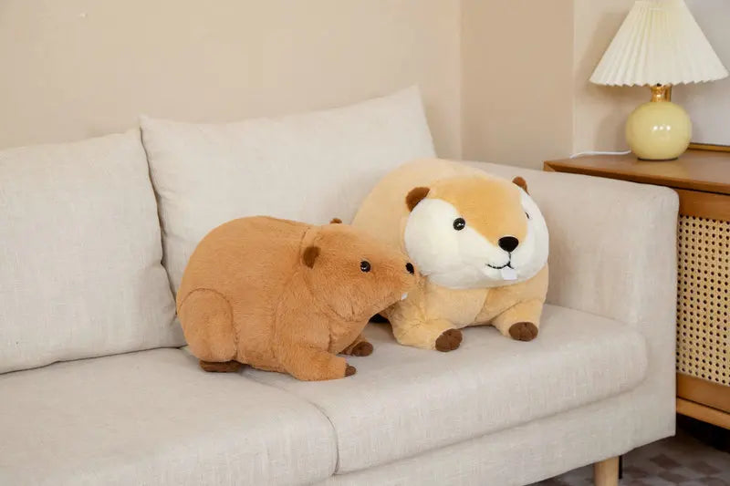 Hot 1pc 45cm/60cm Cute Nutria Peluche Toy Simulation Animal Dolls Kawaii Beaver Plush Pillow Stuffed Soft Birthday Decor Gift