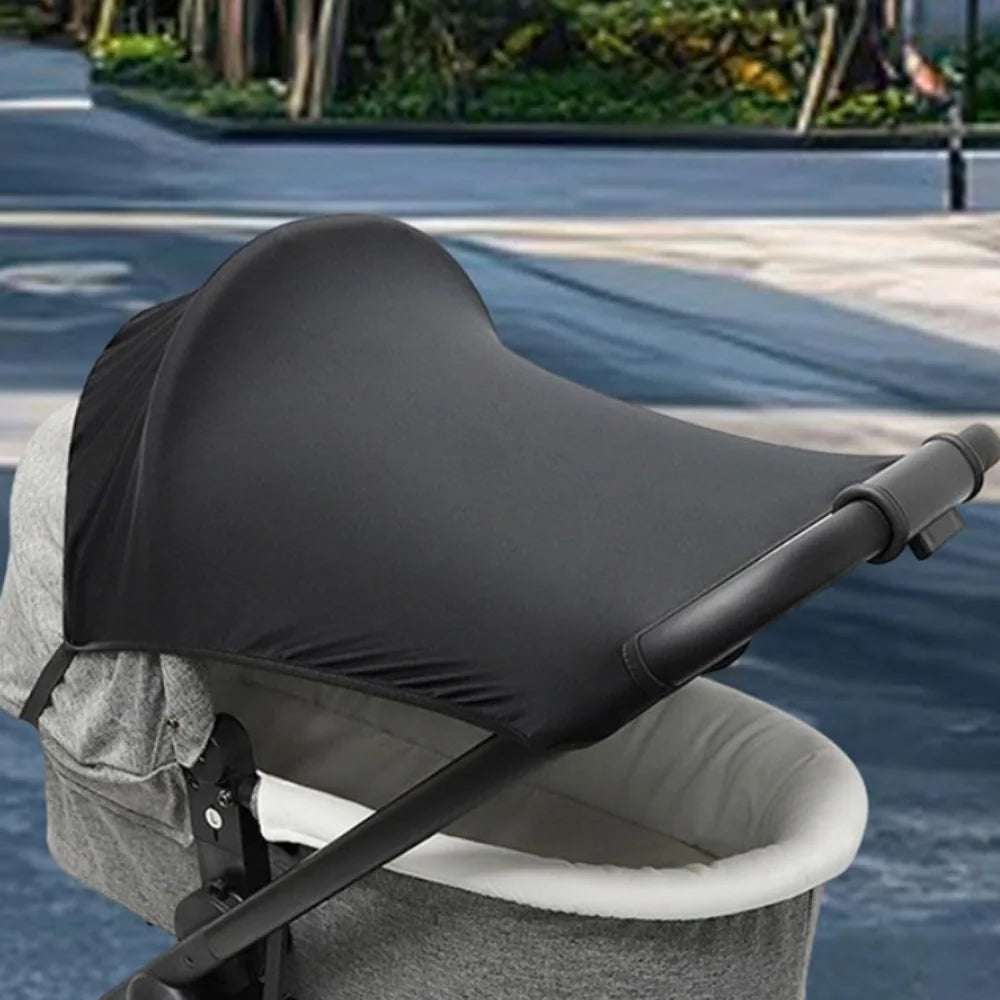 Extended Baby Stroller Sunshade Cover Sunscreen Breathable Baby Pram Canopy Lightweight Anti-UV Pushchair Visor