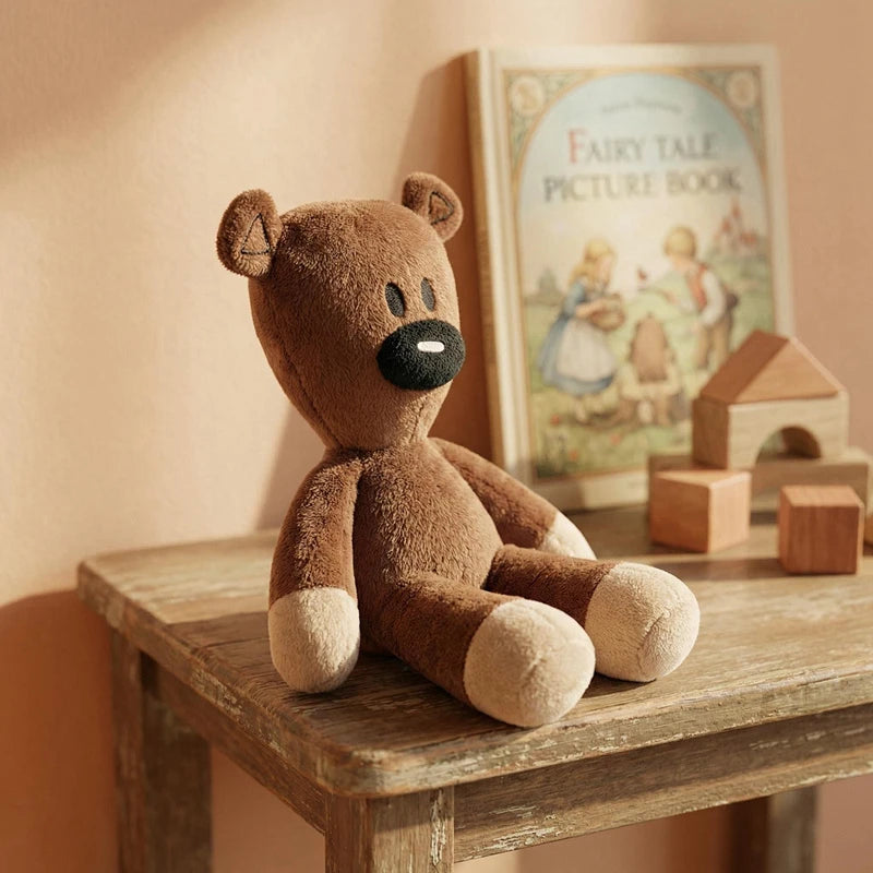 Cute High Quality Fun Mr Bean Teddy Bear Plush Toy Stuffed Animals Cute Coffee Baby Doll Mini Pillow Decor Soft Children Birthda