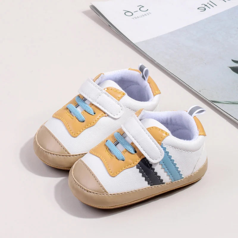 Baby Girls Boys Casual Shoes TPR Sole Anti Slip Sneakers Fashion Design High Quality Newborn Toddler Shoes First Walkers BSK4193