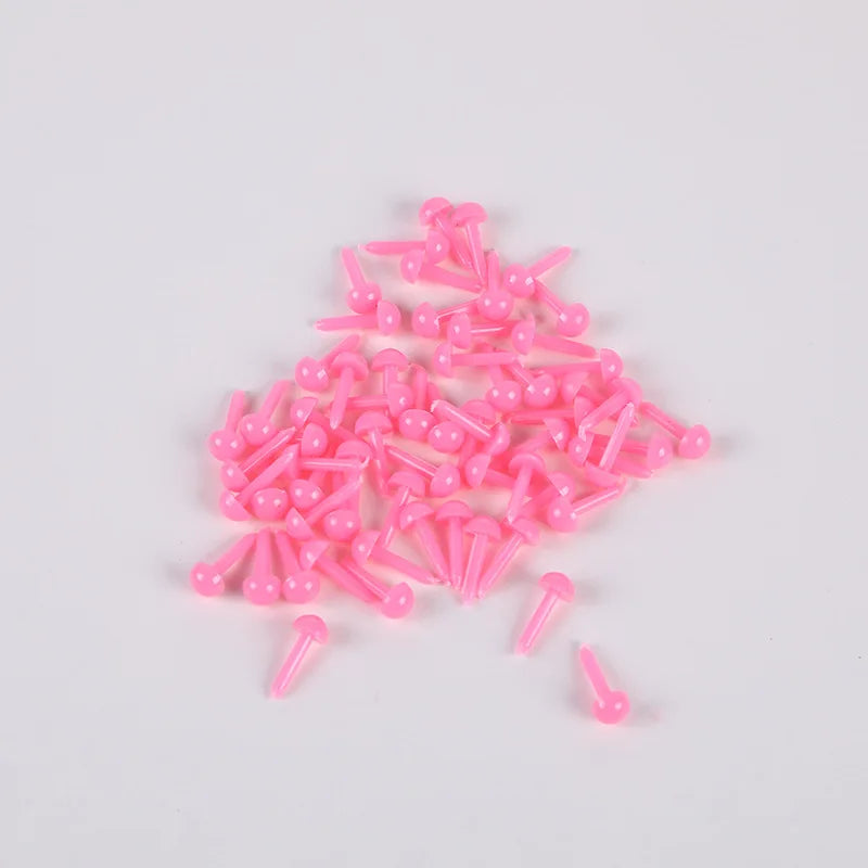 100Pcs DIY 3m/4m/5m/6m Wool Felt Handmad Simulation Doll Plug In Eye  Accessories Plush Toy Dough Sculpture Carv Educational Toy