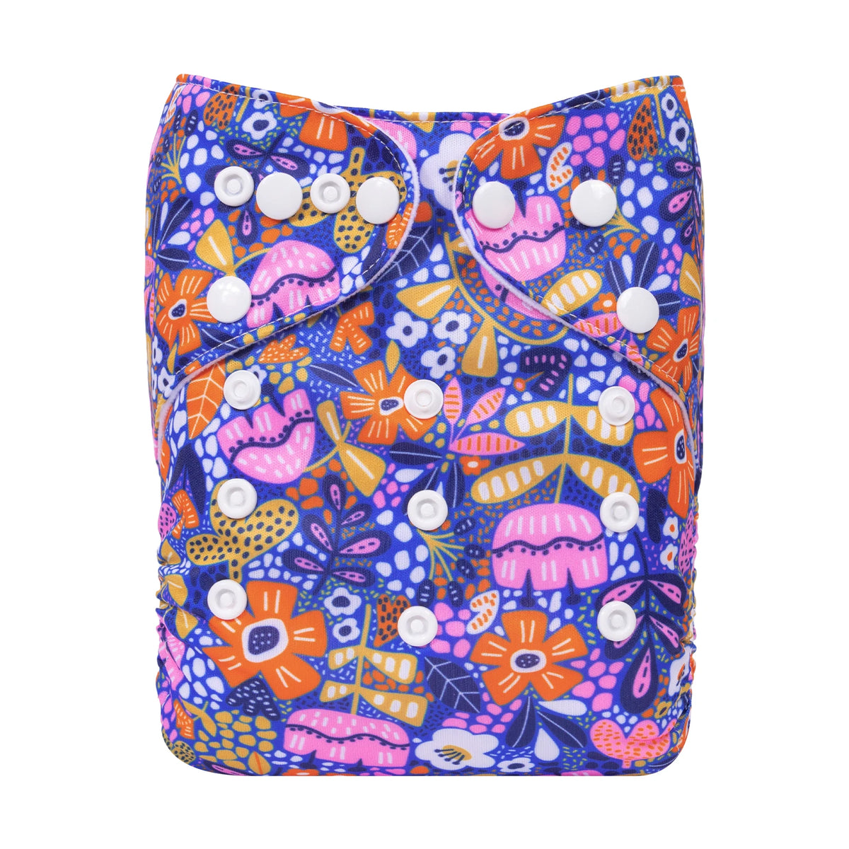 ALVABABY Modern Cloth Nappy One Size Pocket Diaper Shell With Snaps Adjustable Polyester For 3kg To 15kg