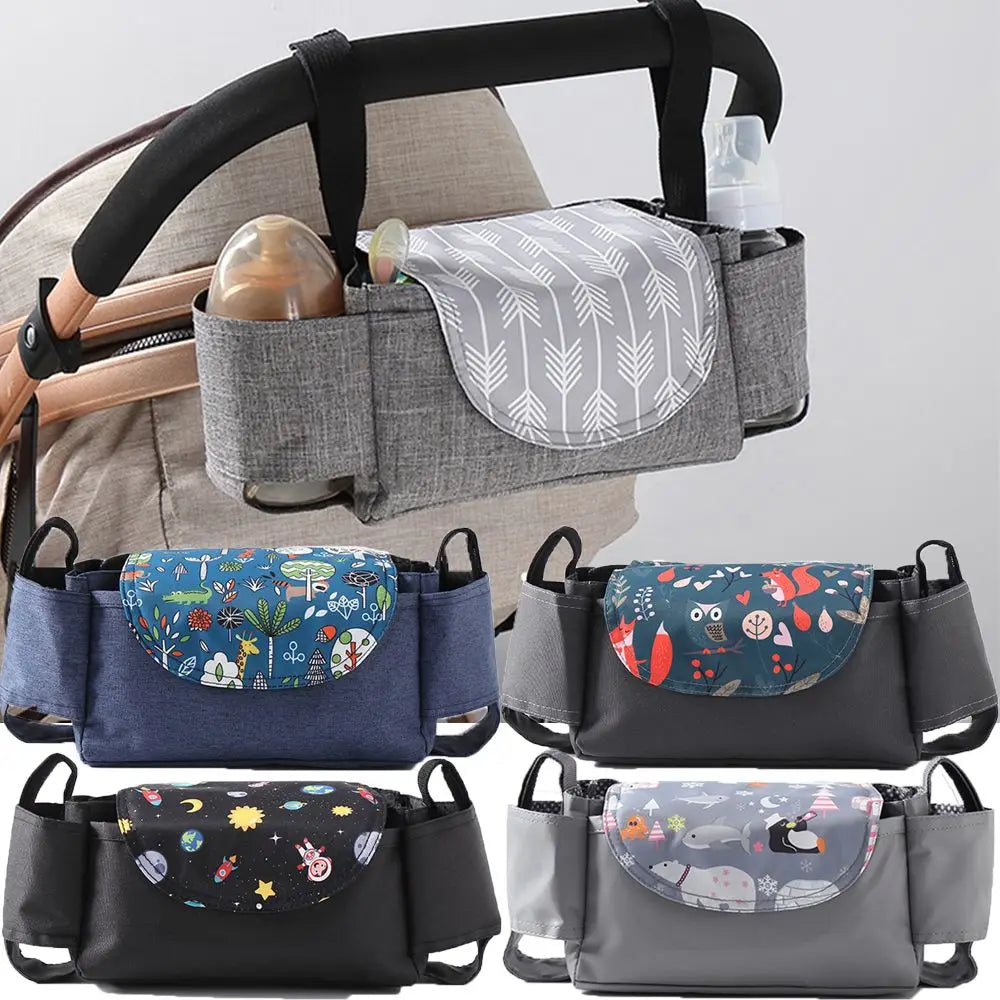 Infant Nappy Bags Pram Buggy Carriage Mummy Bag Stroller Storage Bag Bottle Holder Baby Pram Organizer Stroller Cup Holder