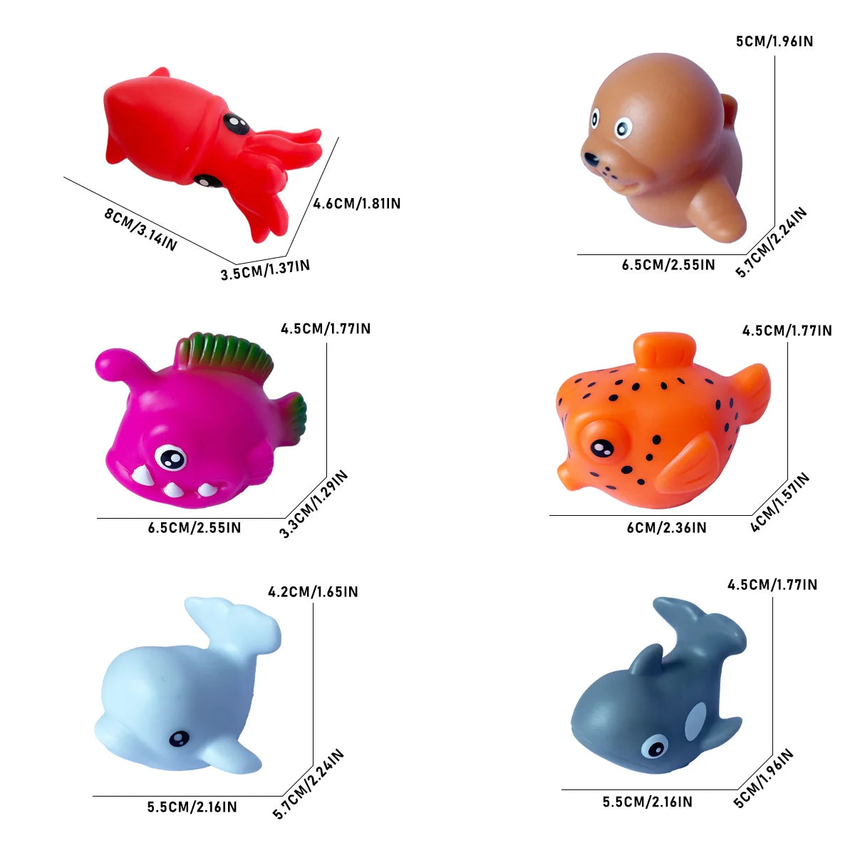 Baby Bath Toys Bathtub LED Light Up Toys Colorful Changing Waterproof Underwater Lights Bath Toys for Boys Girls Birthday Gift