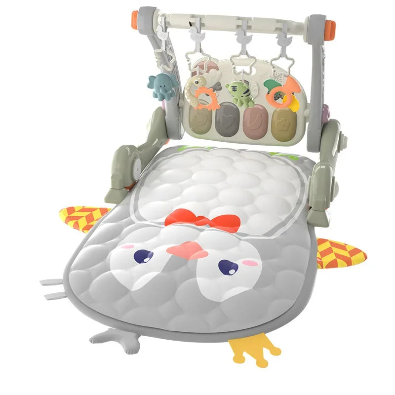 Fitness Rack Pedal Piano Fitness Frame Multifunctional Gyms & Playmats 3 in 1 Baby Walker Early Education Activities for Baby