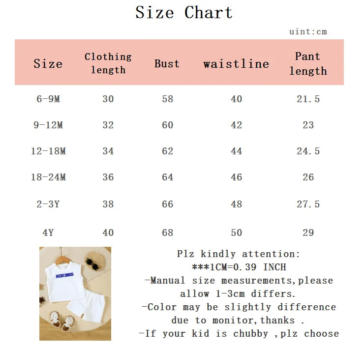 2Pcs Male Baby Sports Style White Letter Sleeveless+Shorts Set 0-4 Year Old Boys Summer Casual Set for Handsome little Boy
