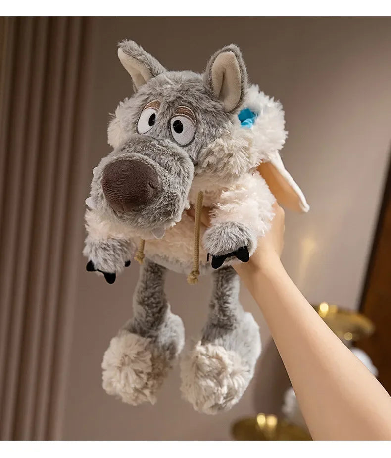 Camouflaged Wolf Plush Toy Sleepy Sheep Doll Forest Family Muppets Soft Sleep Pillow Wolf in Sheep's Clothing Birthday Gift