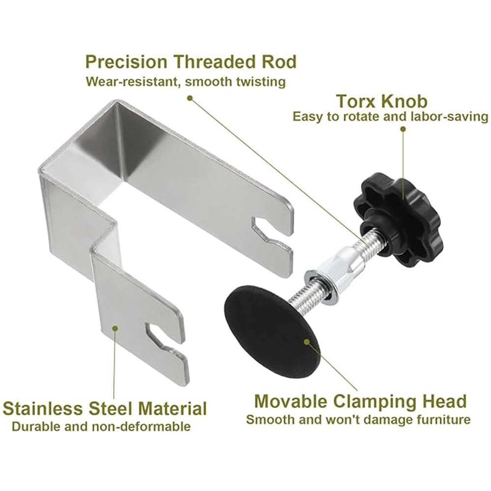1-10Pcs Woodworking Jig Drawer Front Installation Clamps Stainless Steel Cabinet Jig Drawer Fixing Clip Tool for Tables Desks