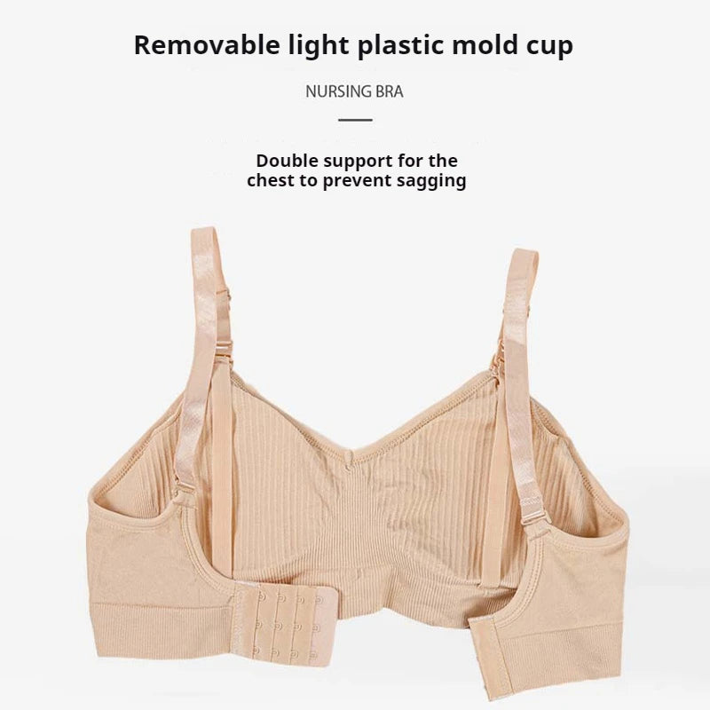 High Quality Plus Size Nursing Bra Breathable Women Breastfeeding Underwear Seamless Maternity Bra Push Up